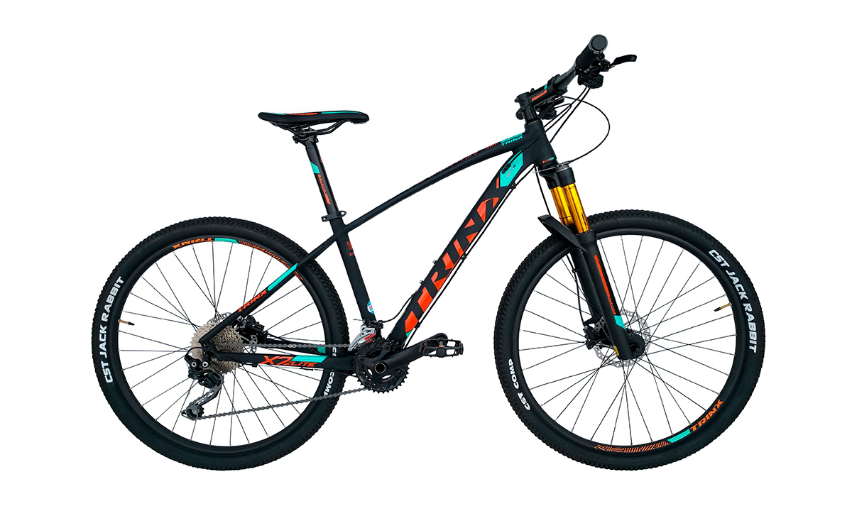 Фотография Велосипед Trinx X7 Elite 27,5" (2019) 2019 Черно-оранжевый
